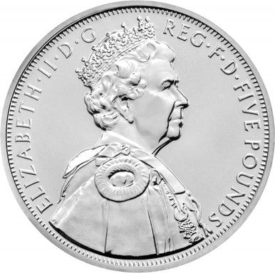 UK 2012 £5 The Queen's Diamond Jubilee Uncirculated Coin