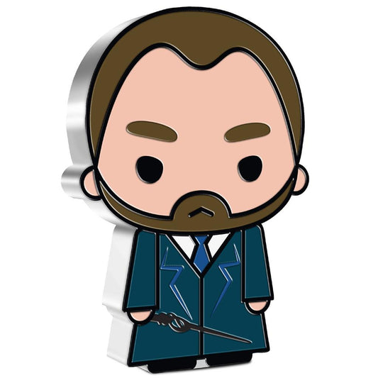 Niue 2021 $2 Chibi Fantastic Beasts Albus Dumbledore Shaped 1oz Silver Proof Coin