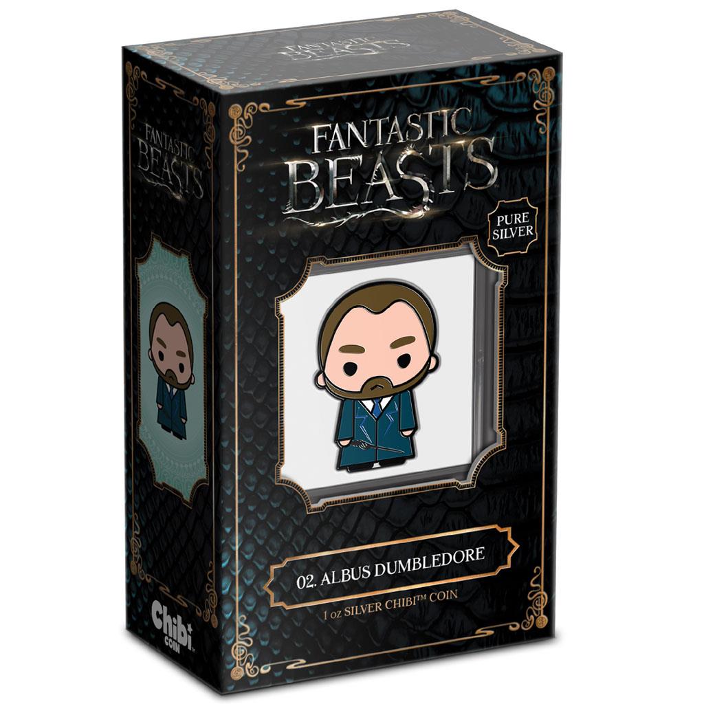 Niue 2021 $2 Chibi Fantastic Beasts Albus Dumbledore Shaped 1oz Silver Proof Coin