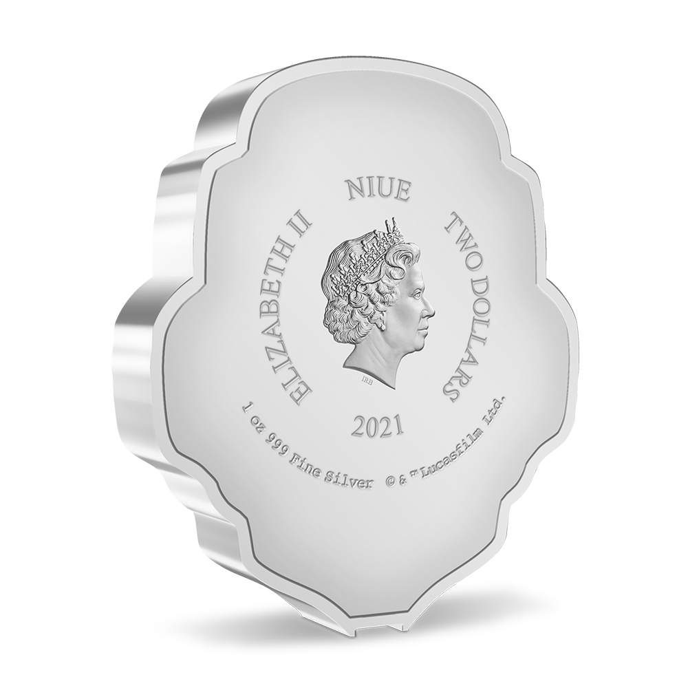 Niue 2021 $2 Faces of The Empire Scout Trooper 1oz Silver Coloured Proof Coin