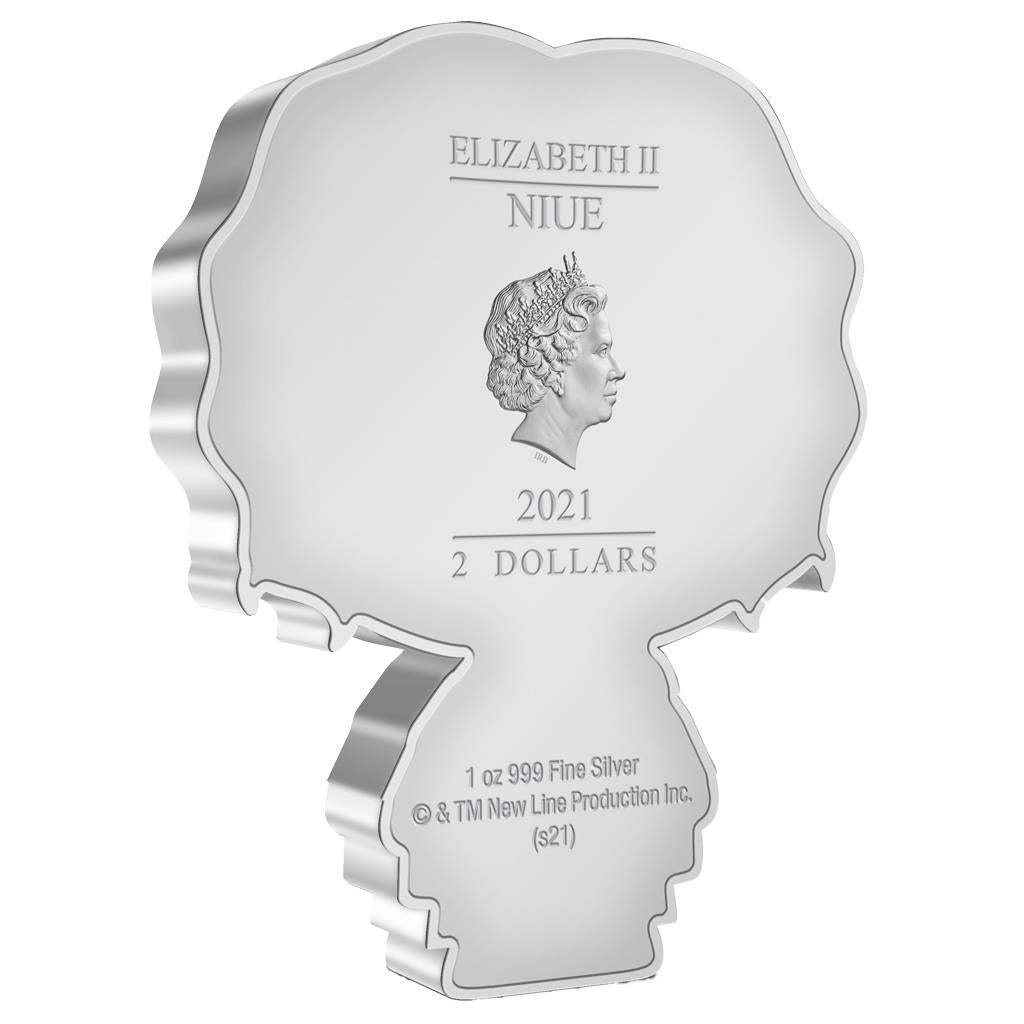 Niue 2021 $2 Chibi Lord of The Rings Frodo Baggins Shaped 1oz Silver Proof Coin
