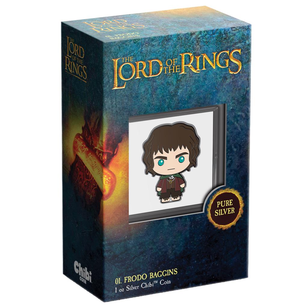 Niue 2021 $2 Chibi Lord of The Rings Frodo Baggins Shaped 1oz Silver Proof Coin