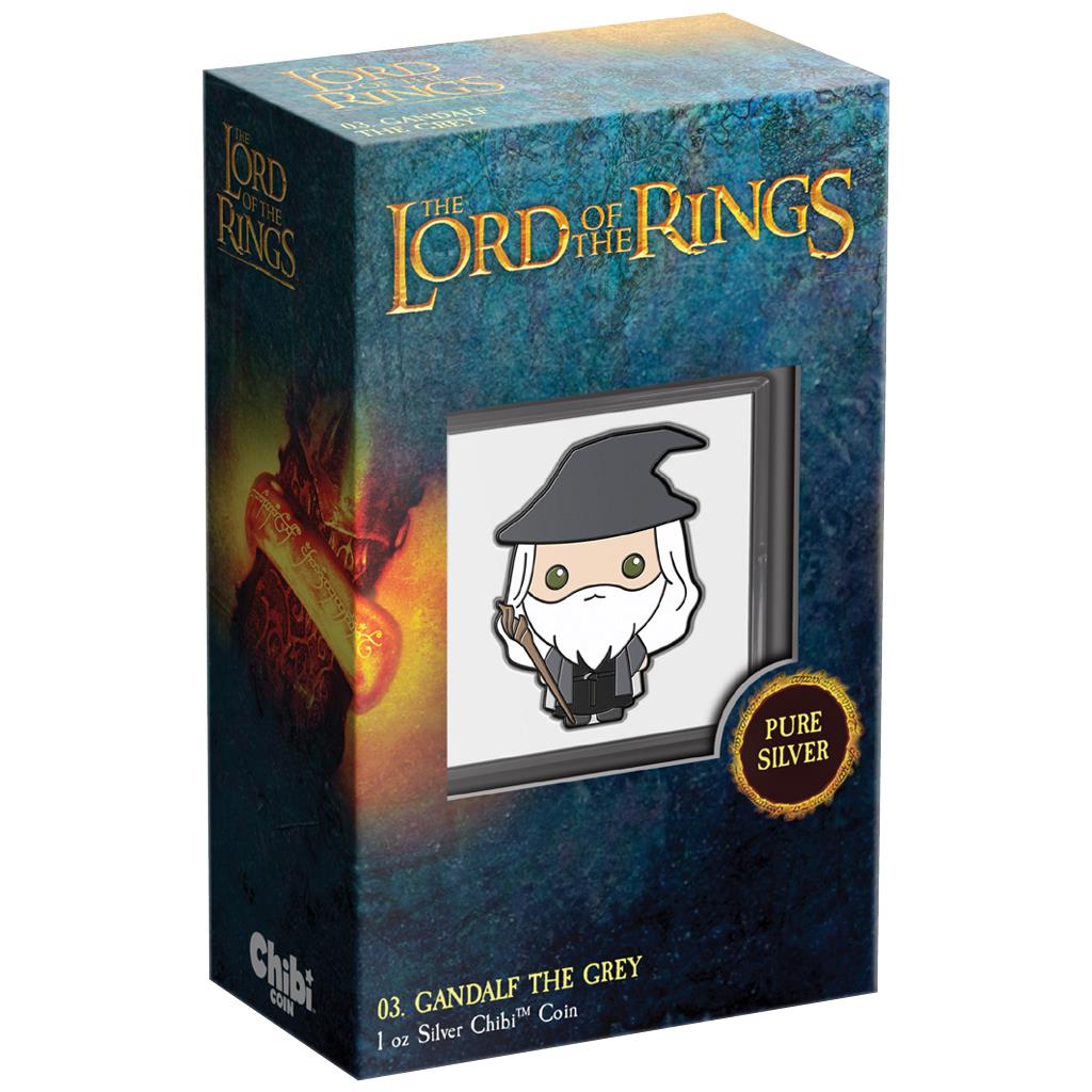 Niue 2021 $2 Chibi Lord of The Rings Gandalf The Grey Shaped 1oz Silver Proof Coin