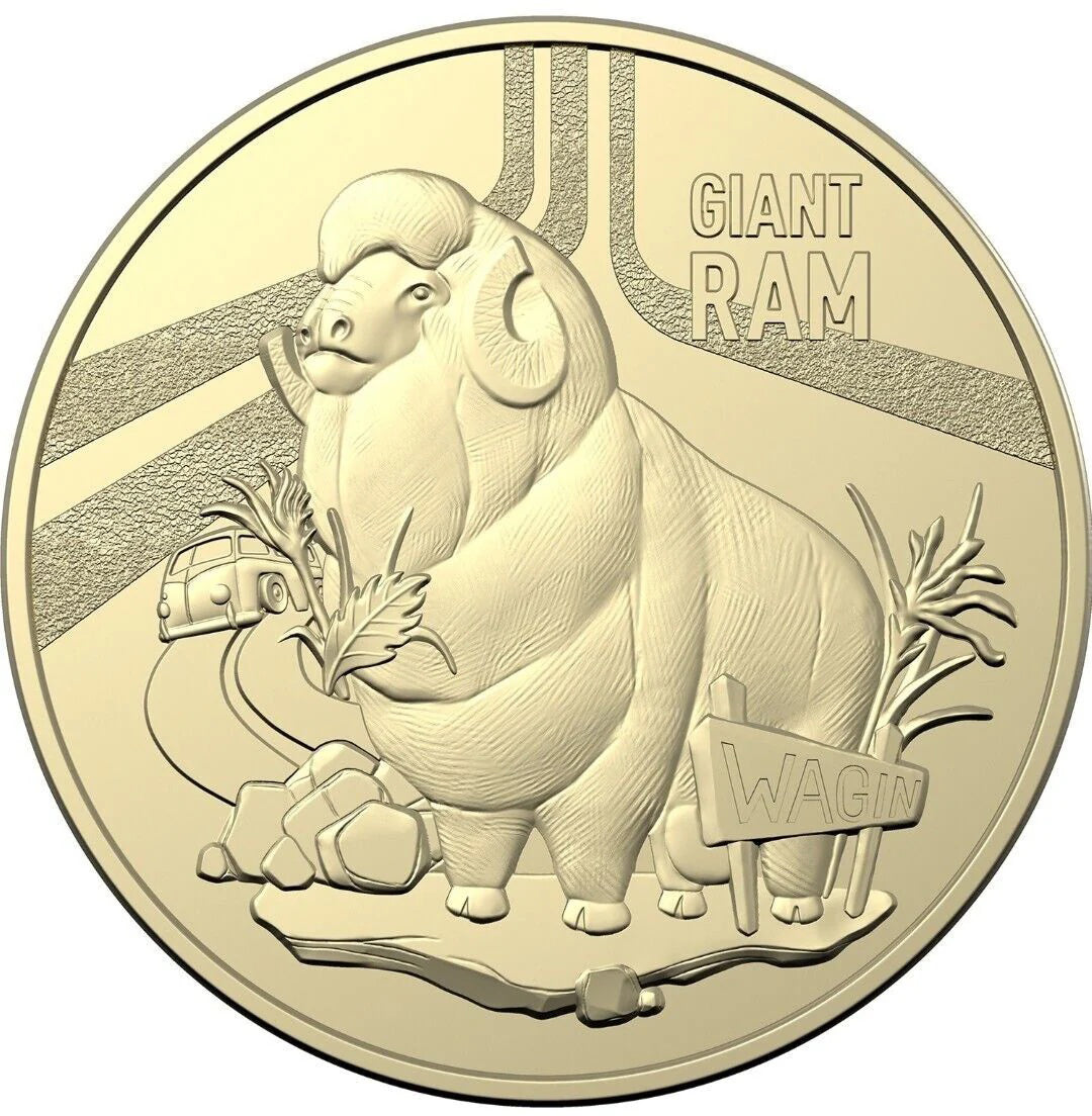 2023 $1 Aussie Big Things Giant Ram PNC