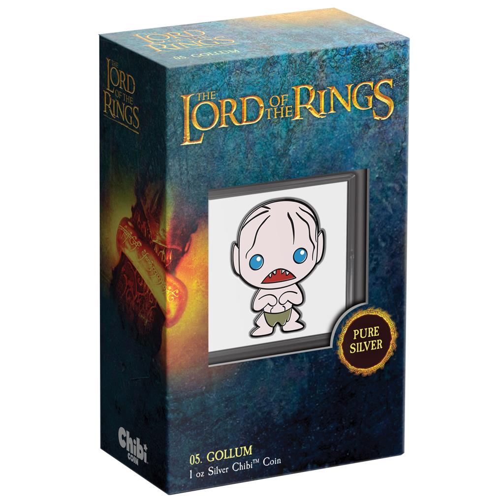 Niue 2021 $2 Chibi Lord of The Rings Gollum Shaped 1oz Silver Proof Coin