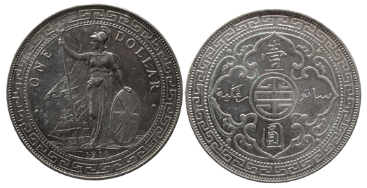 Great Britain 1911B Trade Dollar UNC