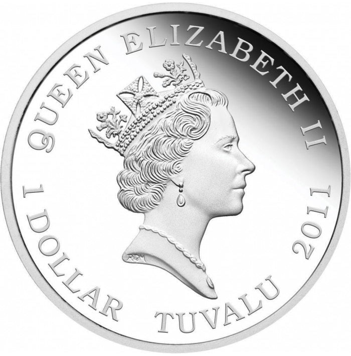 Tuvalu 2011 $1 Great Composers Franz Liszt 1811-1886 1oz Silver Proof Coin