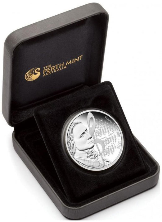 Tuvalu 2011 $1 Great Composers Franz Liszt 1811-1886 1oz Silver Proof Coin