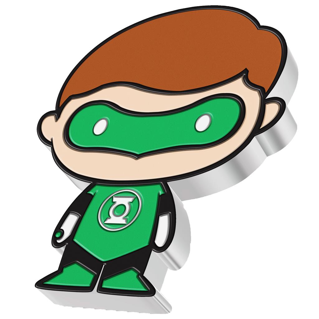 Niue 2020 $2 Chibi DC Comics Green Lantern Shaped 1oz Silver Proof Coin