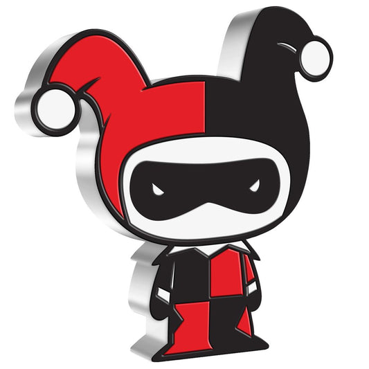 Niue 2021 $2 Chibi DC Comics Harley Quinn Shaped 1oz Silver Proof Coin