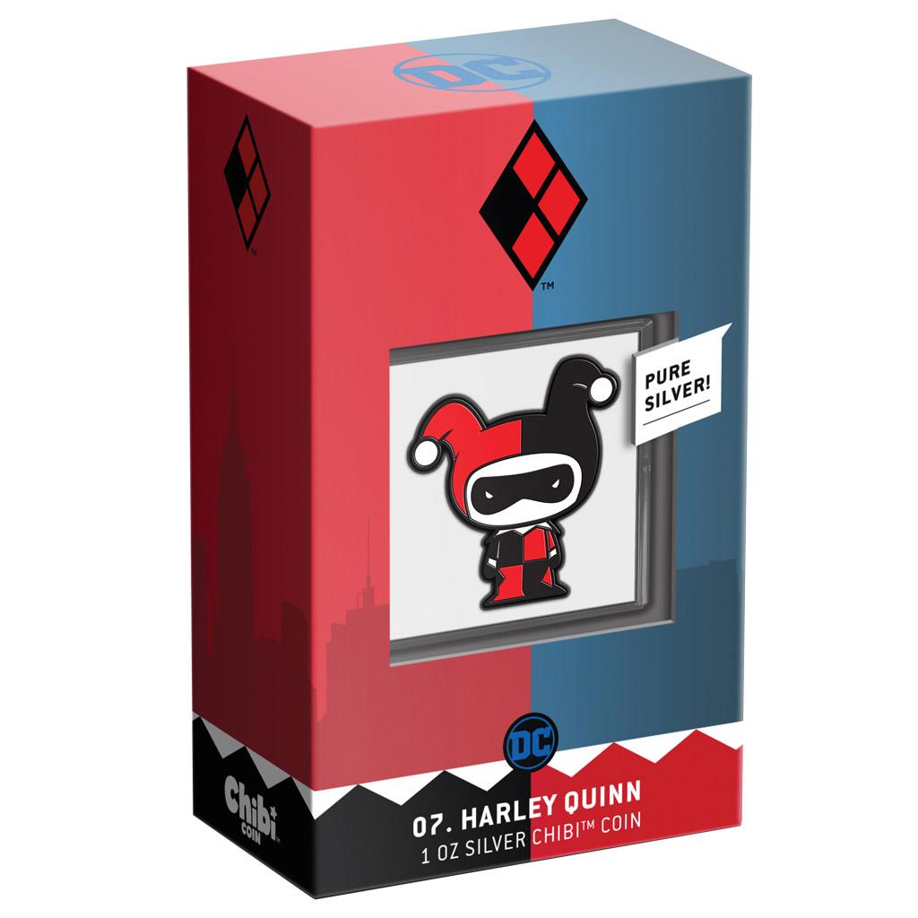 Niue 2021 $2 Chibi DC Comics Harley Quinn Shaped 1oz Silver Proof Coin