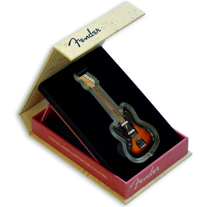 Solomon Islands 2024 $2 Fender Jaguar Guitar Shaped 1oz Silver Coloured Proof Coin