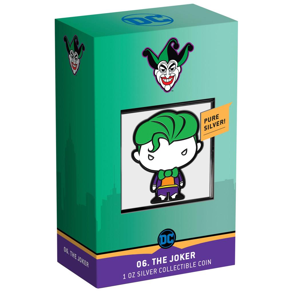 Niue 2020 $2 Chibi DC Comics Joker Shaped 1oz Silver Proof Coin