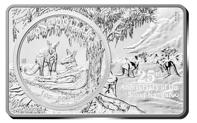 2018 25th Anniversary of The Silver Kangaroo 3oz Fine Silver Coin & Bar Set