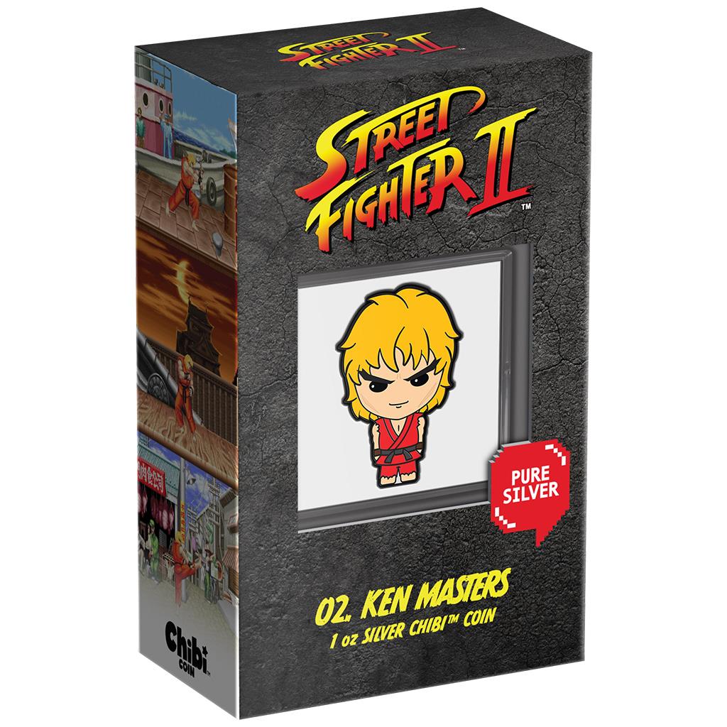 Niue 2021 $2 Chibi Street Fighter Ken Shaped 1oz Silver Proof Coin