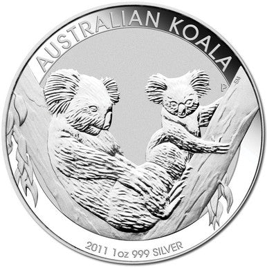 2011 $1 Australian Koala 1oz Silver Uncirculated Coin