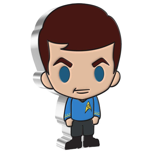 Niue 2022 $2 Chibi Star Trek Leonard McCoy Shaped 1oz Silver Proof Coin