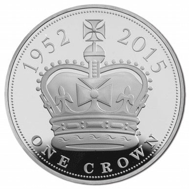 UK 2015 £5 The Longest Reigning Monarch Silver Proof Coin