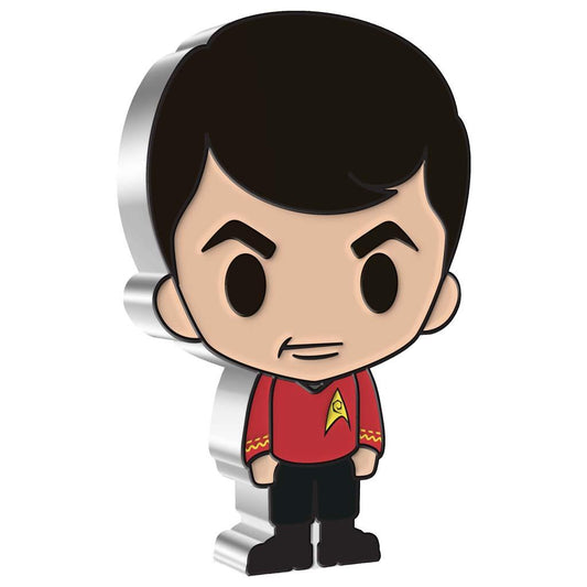 Niue 2022 $2 Chibi Star Trek Montgomery Scott Shaped 1oz Silver Proof Coin