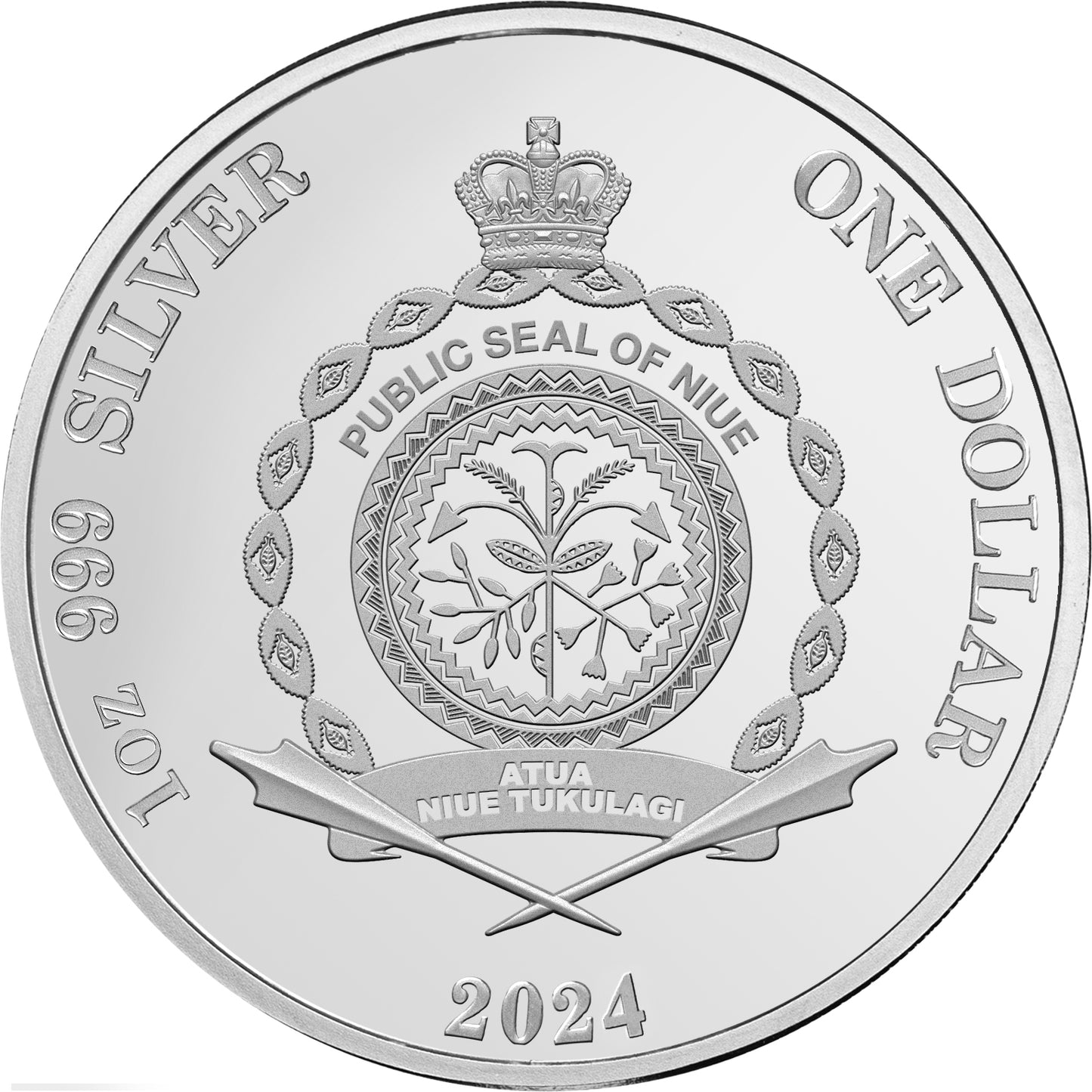 Niue 2024 $1 Alien Encounters 1oz Silver Coloured Proof Coin