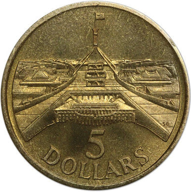 1988 $5 New Parliament House Uncirculated Coin
