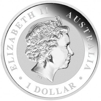 2011 $1 Australian Koala 1oz Silver Gilded Coin