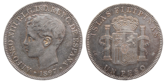 Philippines 1897sgv Peso gEF
