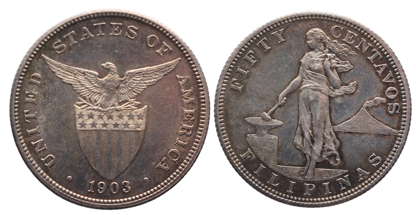 Philippines 1903 Proof 50 Centavos