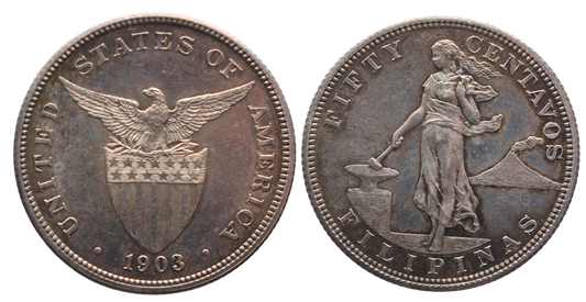 Philippines 1903 Proof 50 Centavos