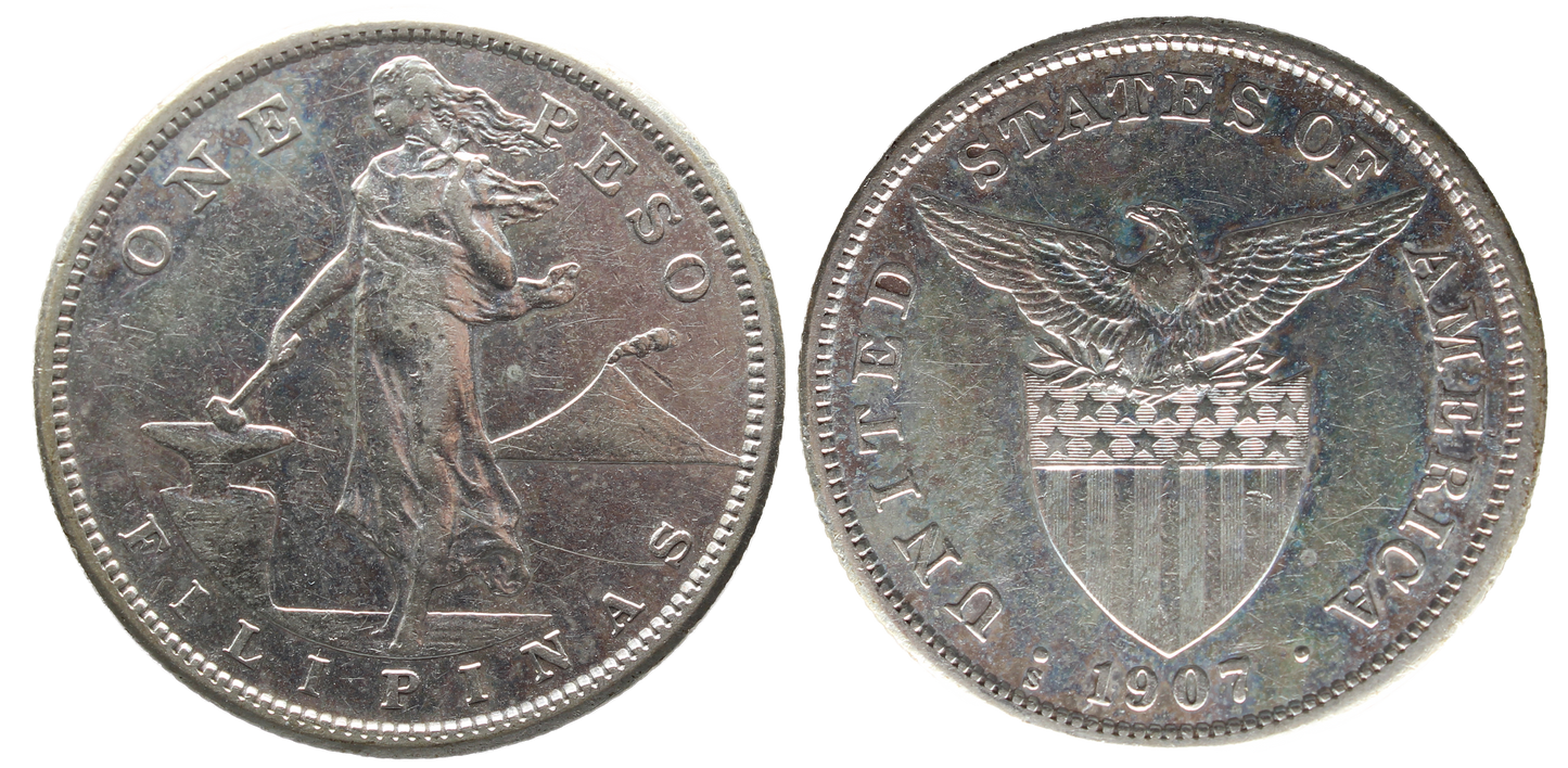 Philippines 1907s Peso VF