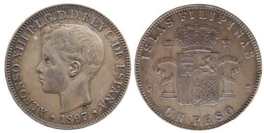 Philippines 1897sgv Peso VF