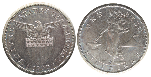 Philippines 1909s Peso EF