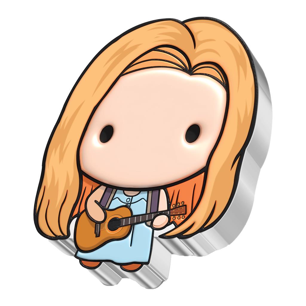 Niue 2022 $2 Chibi FRIENDS Phoebe Buffay Shaped 1oz Silver Proof Coin