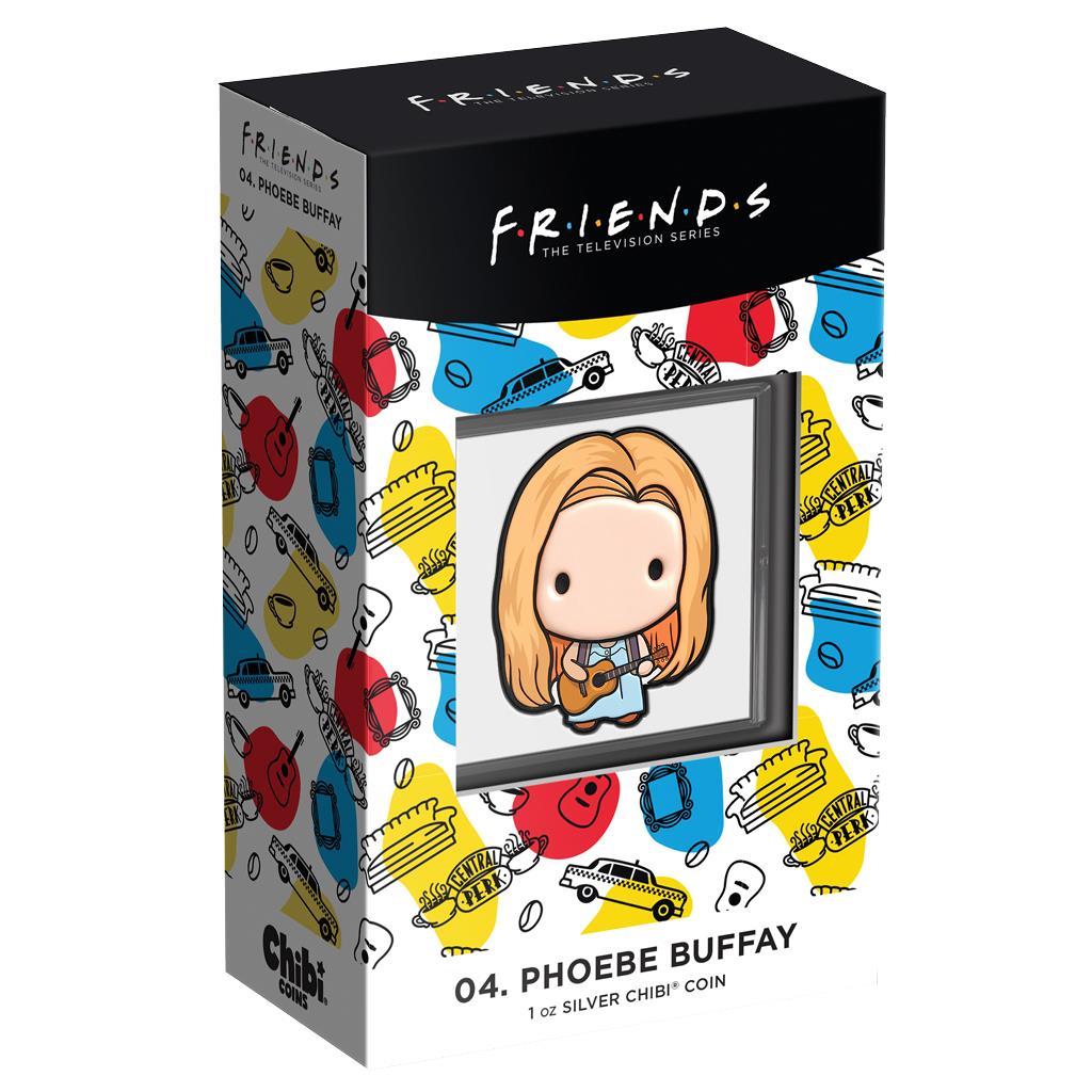 Niue 2022 $2 Chibi FRIENDS Phoebe Buffay Shaped 1oz Silver Proof Coin
