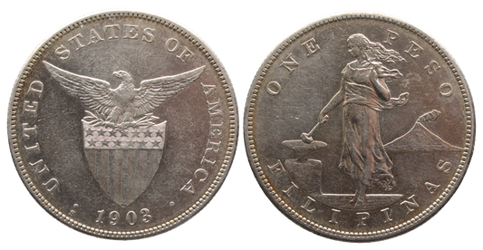 Philippines 1903s Peso VF
