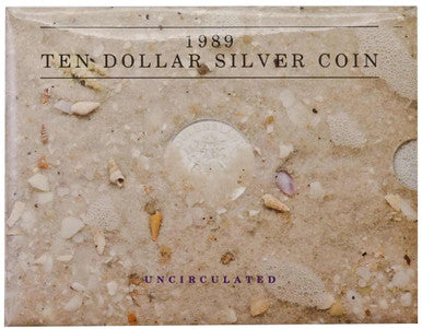 1989 $10 State Series Queensland Silver Uncirculated Coin