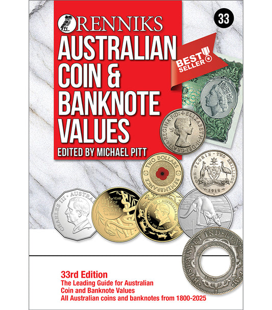 Renniks Australian Coin & Banknote Values 33rd Edition Softcover