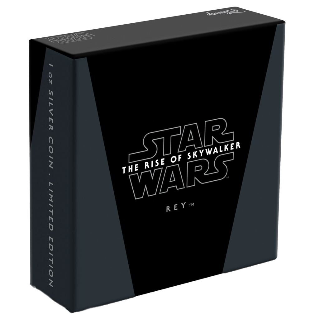 Niue 2019 $2 Star Wars The Rise of Skywalker Rey 1oz Silver Coloured Proof Coin