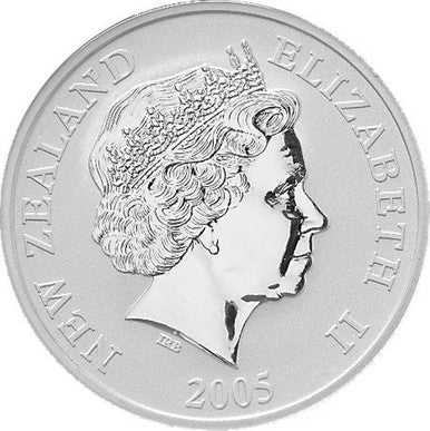 NZ 2005 $1 Rowi 1oz Silver BU Coin