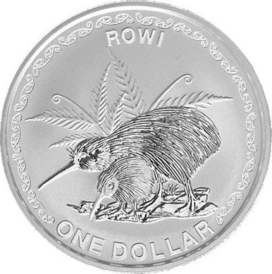 NZ 2005 $1 Rowi 1oz Silver BU Coin