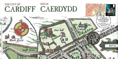 Royal Mail 2011 £1 The City of Cardiff PNC