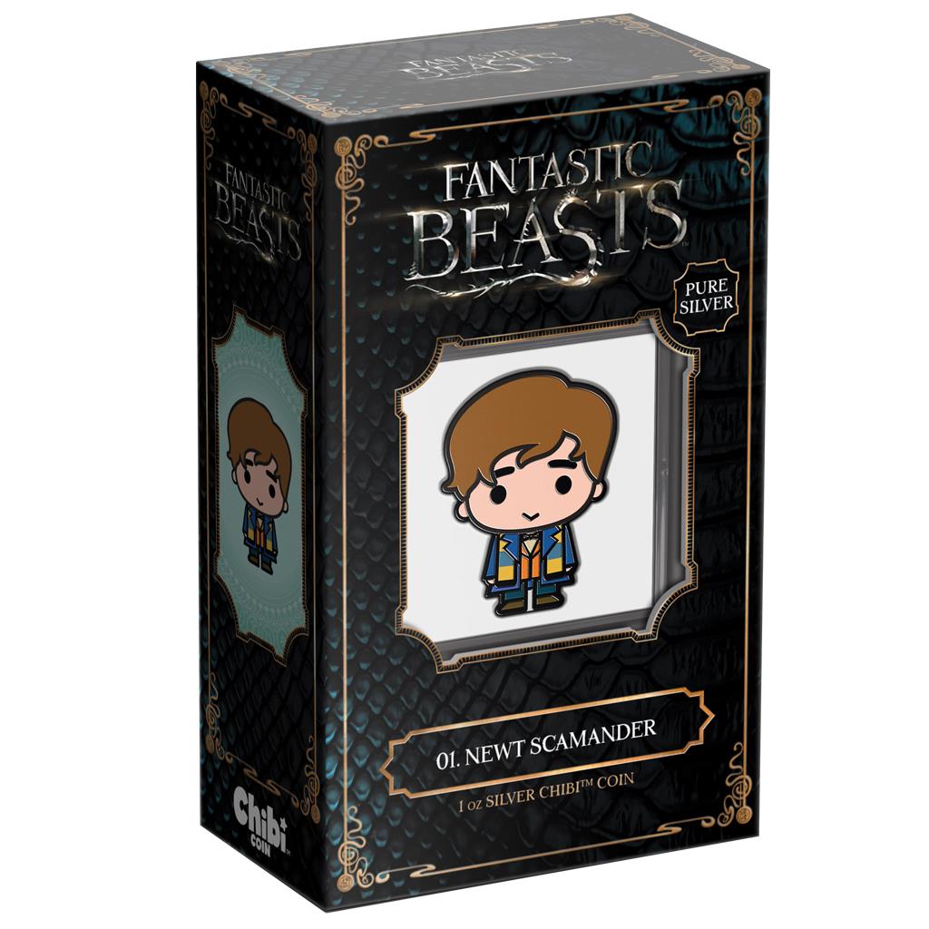 Niue 2021 $2 Chibi Fantastic Beasts Newt Scamander Shaped 1oz Silver Proof Coin