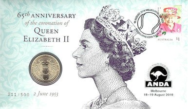 2018 $1 ANDA Melbourne 65th Anniversary of The Coronation of Queen Elizabeth II PNC