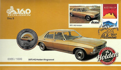 2016 50c Day 3 Holden 160 Years 1971 HQ Holden Kingswood PNC