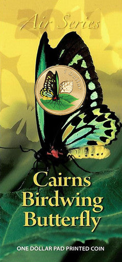 2011 $1 Air Series Cairns Birdwing Butterfly Coloured Uncirculated Coin