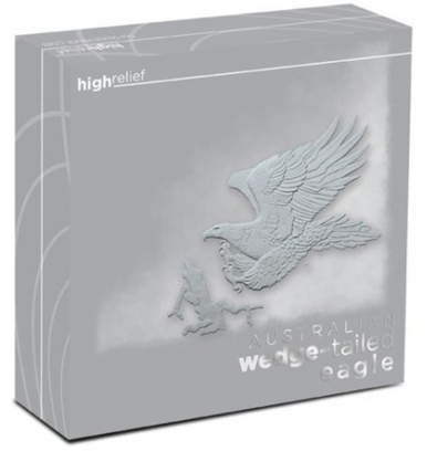 2014 $8 Australian Wedge-Tailed Eagle 5oz Silver High Relief Proof Coin