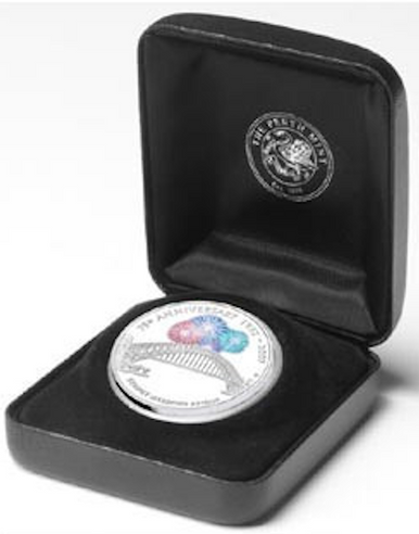 2007 $1 Sydney Harbour Bridge 1oz Silver Coloured Proof Coin