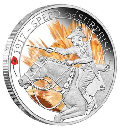 2017 50c The Anzac Spirit 100th Anniversary 1/2oz Silver Coloured Proof 3 Coin Set