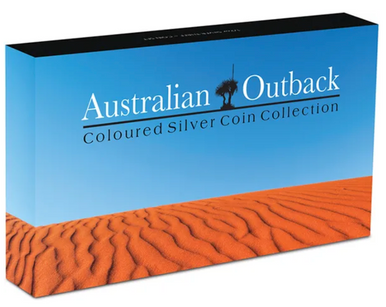 2013 50c Australian Outback 1/2oz Silver Coloured Proof 3 Coin Set