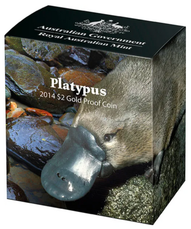 2014 $2 Platypus 0.5g Gold Proof Coin